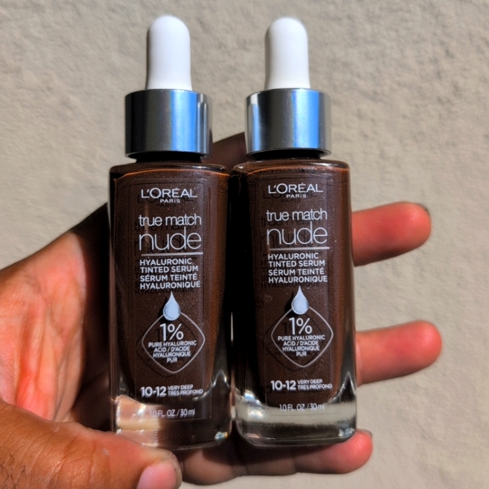 L'Oreal True Match Nude Hyaluronic Tinted Serum - Rich Brown 2pk Bundle